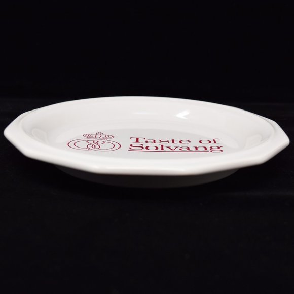 Pfaltzgraff USA Taste of Solvang Souvenir Plate Tasting Dish Vintage 90s Travel - Picture 9 of 13